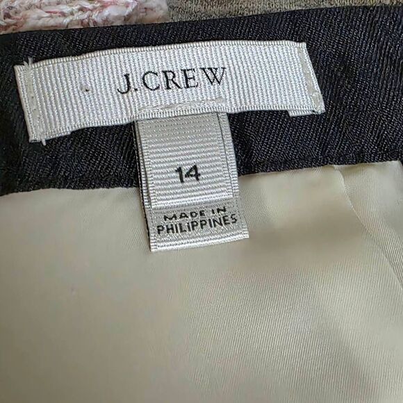 J.Crew Wool Silk Ivory Pencil Skirt Size 14 - Picture 5 of 8